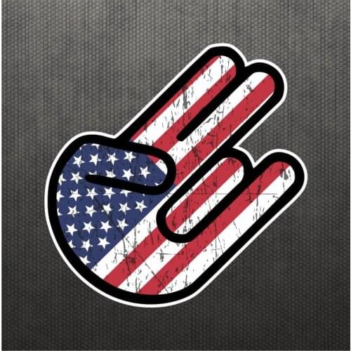 Shocker USA United States Flag Sticker Vinyl Decal American Car Sticker Truck Macbook Laptop Decal MAGA