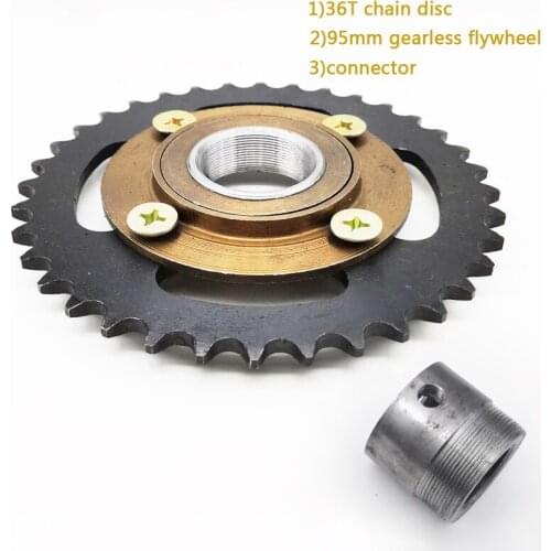 420#36toothed chainring gearless flywheel connector bushing 13/16/25/27/29/31MM electric tricycle flywheel assembly accessories