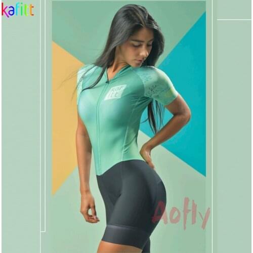 KAFITT Womens Triathlon Skinsuit Cycling Jerseys Set little monkey Female Jumpsuit Kits Bike Maillot Ropa Ciclismo Bicycle Set