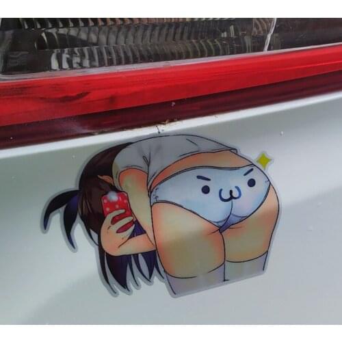 1PCS Car Styling Applique Classic Cartoon Anime Lovely Girl Cute Auto Window Tail Stickers