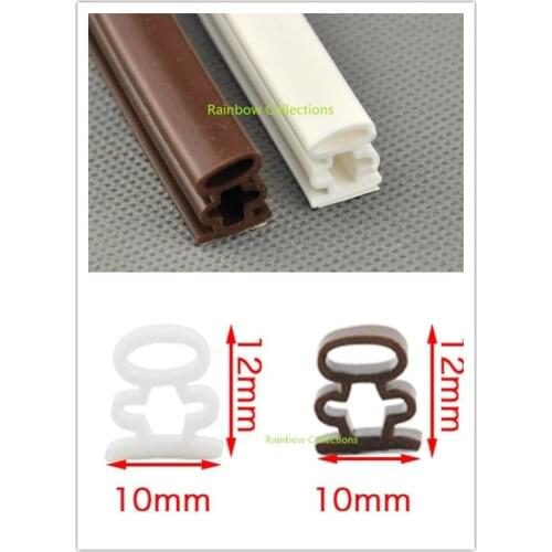 10*12mm 6M Silicone rubber sealing strips crash soundproof door thong strip security door/ window sealed slot type I -shaped