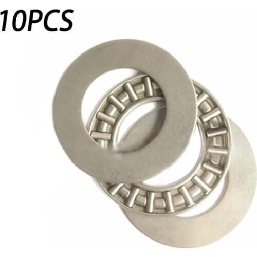 10 Sets of Miniature Bearing Steel Thrust Plane Needle Bearing Ultra-Thin Gasket Thrust Bearing Inner Diameter 20mm AXK2035+2AS