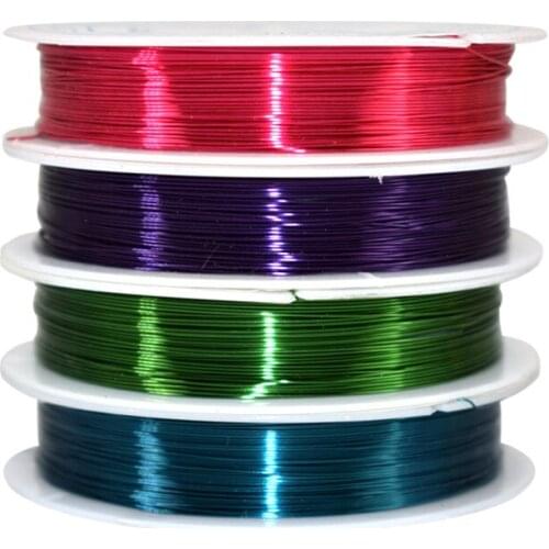 10pcs/lot Copper Wire 0.25-1.0mm String Beads Thread Crystal Wire Metal Wire DIY Jewelry Winding Line