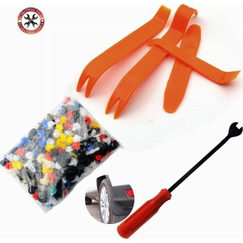 2021 Newest Car Push Retainer Clips & Auto Fasteners Nylon Bumper Fender Rivets Fasteners Remover Fastener Car Bumper Clips