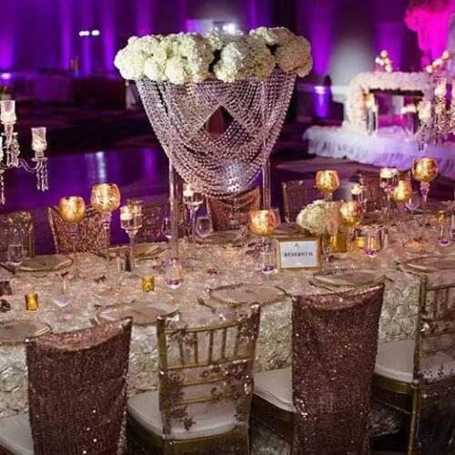 4PCS/LOT wedding decoration centerpieces crystal flower stand acrylic chandelier tall vase