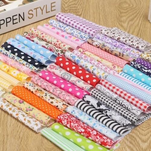 50pcs New 10cm*10cm Square Fabric Bundle Patchwork Clothing Sewing Quilting Crafts