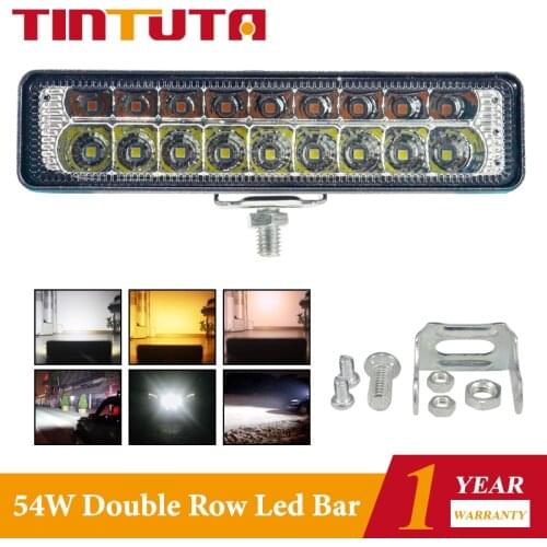 54W led spotlight 12V Wrok Light led bar LED barra Led car light For 4x4 led bar offroad SUV ATV Tractor Boat Trucks Excavator