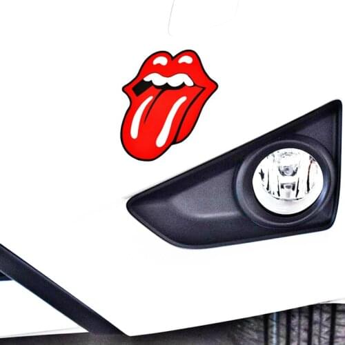Volkrays Red Tongue Graffiti Flag Car Sticker Decal Accessories for Toyota Honda Ford Focus Chevrolet Volkswagen Golf Hyundai