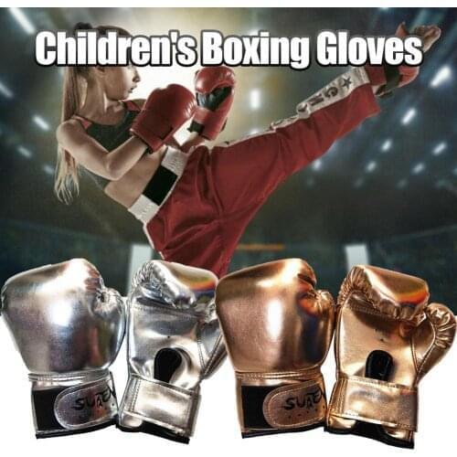 MMA Child Boxing Gloves Kids Training Fighting Gloves Muay Thai Sparring Punching Kickboxing Breathable PU Training Equipment