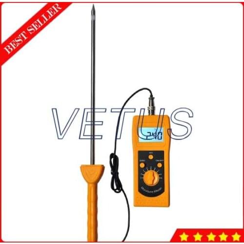 DM400 0.0%-90% Range Digital Soil Powder Moisture Meter With separate probe moisture measuring Meter
