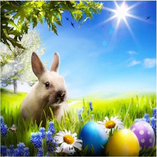 Photo studio backgrounds Easter bunny outdoor kids photo shooting backdrop for photographic Studio accessories fotografia GE-113