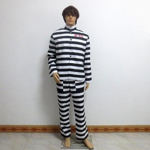 Arkham Asylum Cosplay Costume Joker Prison Clothing Christmas Party Halloween Uniform Cosplay Costume Customize Any Size