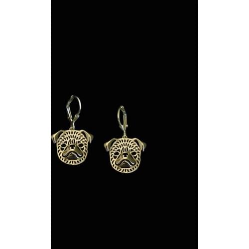 HOT fashion cute Brussels Griffon Drop Earrings Pet Dog Earrings for women girls gold silver plated jewelry Christmas gift