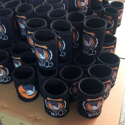 200pcs PERSONALISED LOGO Neoprene Can Cooler Holder, Helps Keep Canned Drinks Chilled, Cool and Insulated Can Beverage Holder