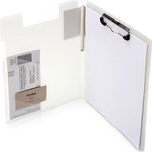 Office School Multi-Function Folder With Elastic Clip Board Folder Suitable For A4 Files Pen Card Finishing Storage