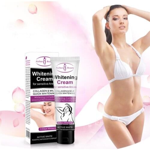 Skin Armpit Whitening Cream Skin Lightening Bleaching Cream For Underarm Dark Skin Whitening Intimate Body Lotion