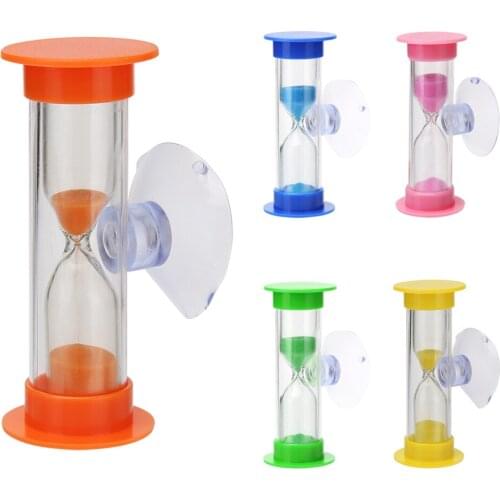 1PCS 2Min Creative Plastic Hourglasses For Shower Timer/Teeth Brushing Timer Children Time Toys Gift Home Decoration