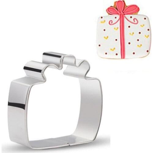 Gift Box Stainless Steel Cookie Cutter Cookware Baking Accessories Fondant Cake Decorating Tools Reposteria