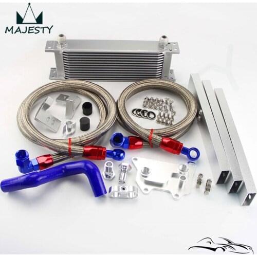 AN10 13 Rows Oil Cooler Full Kit Fits VW Golf MK7 GTI Engine EA-888III