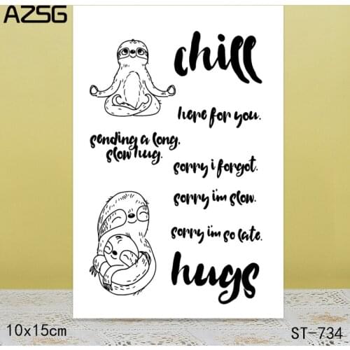 AZSG Harmony animal Clear Stamps/Seals For scrapbooking DIY Card Making/Album Silicone Decoration crafts 10*15cm