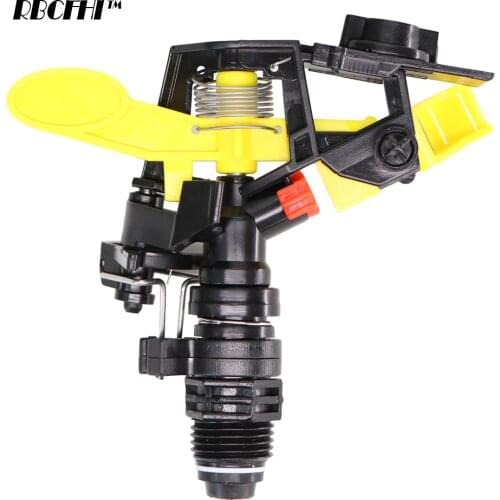 RBCFHI 5PCS 1/2'' Male Threaded 6mm Interface 360 Degree Rotating Spray Impact Impulse Sprinkler Garden Irrigation Lawn Grass