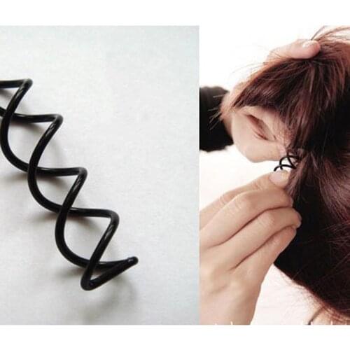 10Pcs/lot Spiral Spin Screw Bobby Pin Hair Twist Braiders Barrette Black Hairpins Hair Braider Styling Accessories