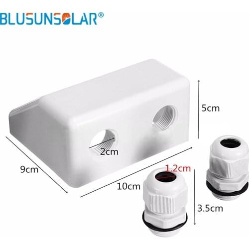 100 Pcs/lot Roof Solar Panel Junction Box Entry Gland With Double Hole White Color LJ0266Solar