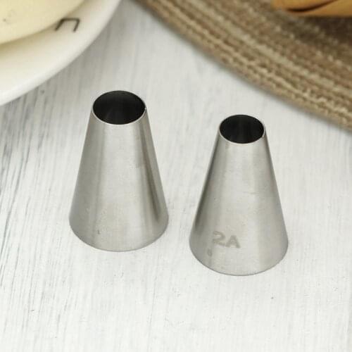 #1A #2A Round Piping Nozzles For Pulling Dot DIY Macaroon Meringue Cake Decorating Icing Tips Pasting Tools
