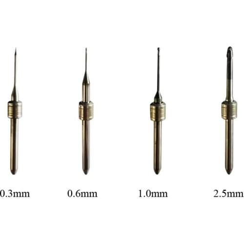 3pcs Amann Girrbach Milling Burs For Refining CAD/CAM Milling Tool Dental Mill Burs For Sharp Cutting Edge