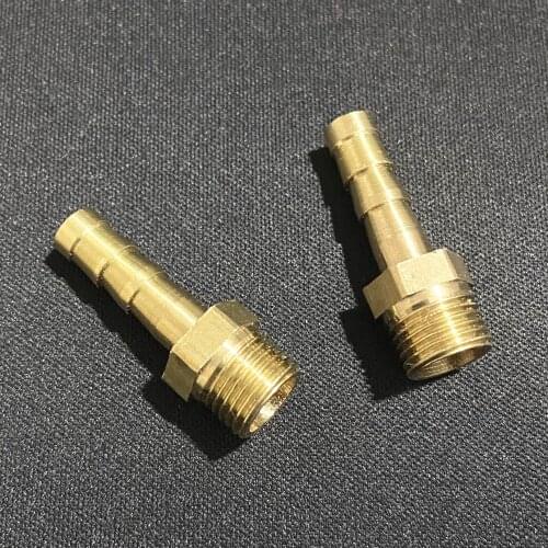 4mm 6mm 8mm 10mm 12mm Hose Barb x 1/8" BSP Male Thread Brass Pipe Fitting Coupler Connector
