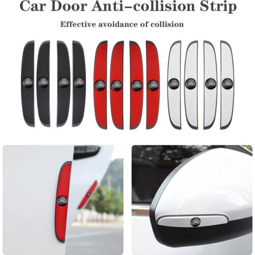 4Pcs Car Accessories Door Bumper Protect Strip For Land Rover Evoque Discovery SV SVR Velar Aurora RR EVQ Defender LR2 LR3 LR4
