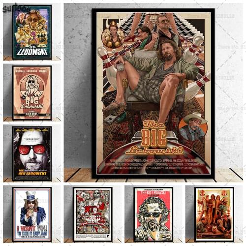 The Big Lebowski Hot Classic Movie Poster Prints Wall Art Canvas Painting Posters Picture for Living Room Home Decoration