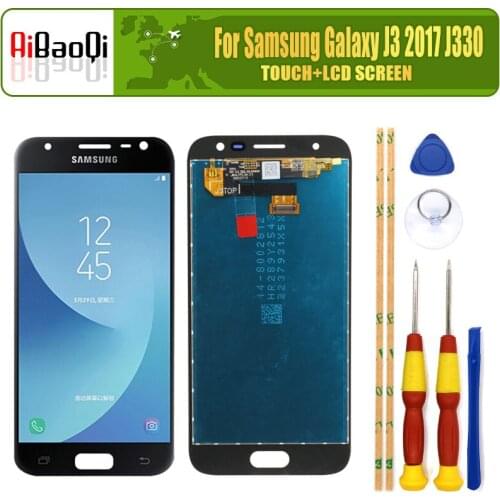 For SAMSUNG Galaxy J3 2017 LCD Display Screen Touch Digitizer Assembly For Galaxy J3 Pro J330F J330 With Frame