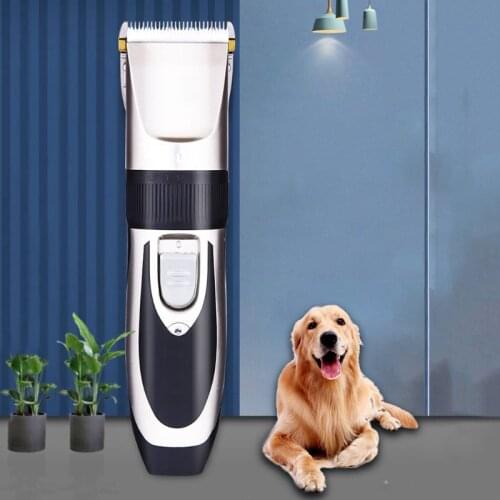 Electric Pet Dog Hair Clippers Dogs Fur Trimmer Grooming Hairdresser Kit Rechargeable Pet Cat Haircut Machine Cutting Shaver C42