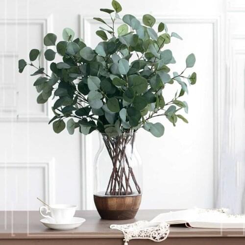 86 cm artificial plant eucalyptus branches and leaves decoration throat tree wreath wedding/garden/christmas/home decoration