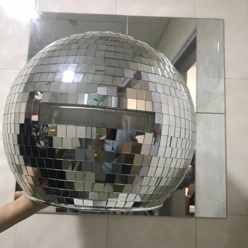 Cool Disco Mirror ball helmet Glass metallic Cosplay ball Halloween Prop