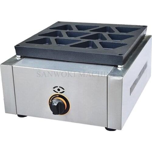 Commercial LPG Gas Triangle waffle machine; Dorayaki Cake Machine Maker Baker