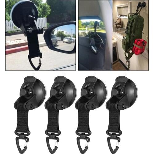 4 Pcs Suction Cup Anchor Securing Hook Tie Down,Camping Tarp As Car Side Awning, Pool Tarps Tents Securing Hook Universal