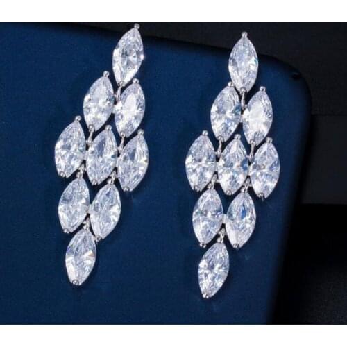 Fashion earrings 2020 woman luxury AAA zircon water drop for Bridal dinner Eardrop womans unique jewelry