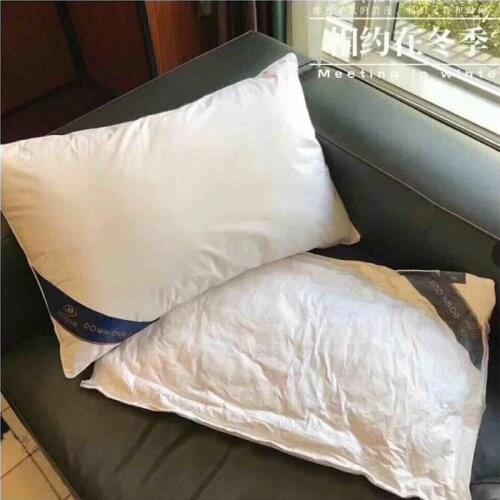 Hot sale 2PCS/Lot Super soft pillow. Hotel pillows. Household pillows. Solid color pillows.Manufacturer sales.48x74cm