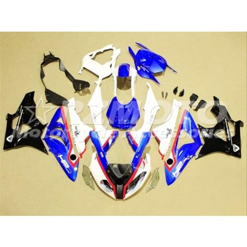 New ABS Whole Fairings Kit Fit For BMW S1000RR 2009 2010 2011 2012 2013 2014 09 10 11 12 13 14 Bodywork Set White Blue Cool