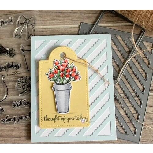 Wavy rectangle frame metal Cutting Dies Stencils DIY Scrapbooking Paper/photo Cards Embossing Dies