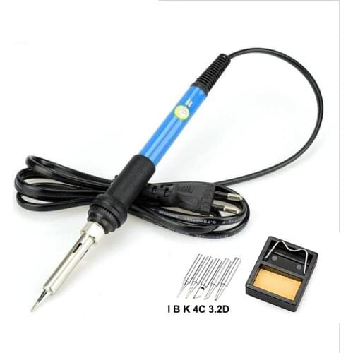 Adjustable Temperature Soldering Station Welding Gun 220V/110V 60W with Solder Tip Mini Solder Stand Soldering Tools