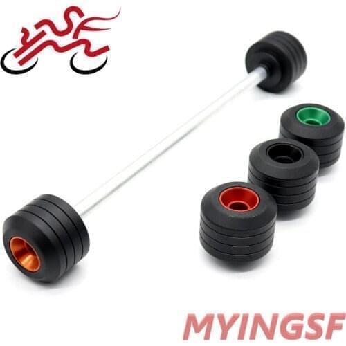 Front Axle Fork Crash Slider For KAWASAKI ZX6R NINJA 650 1000 Z650 Z1000SX Z800 Z900 Z900RS Motorcycle Accessories Crash Slider