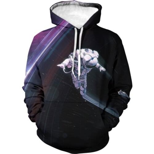2021 Spring and Autumn Youth Starry Sky Fun Space Picture 3D Digital Print Hoodie SportsWith hood