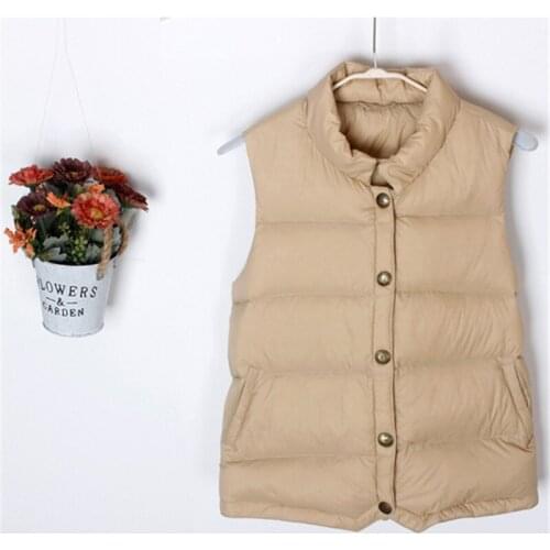 Sanishroly Women Ultra Light Duck Down Vest 2020 New Autumn Winter Female Slim Sleeveless Waistcoat Short Jacket Plus Size SE102