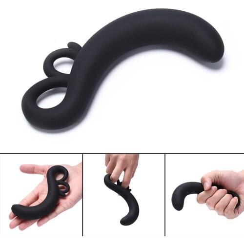 1PC Male Prostate G Point Massager Anal Ball Beads Toys Large Size Anal Ball Butt Plug Black Anal Beads Silicone Anal Sex Toys