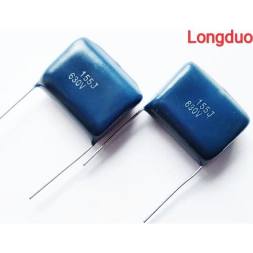 30pcs 155 1.5uf 1500nf 630V Type CBB Metallized Polypropylene Film Capacitors