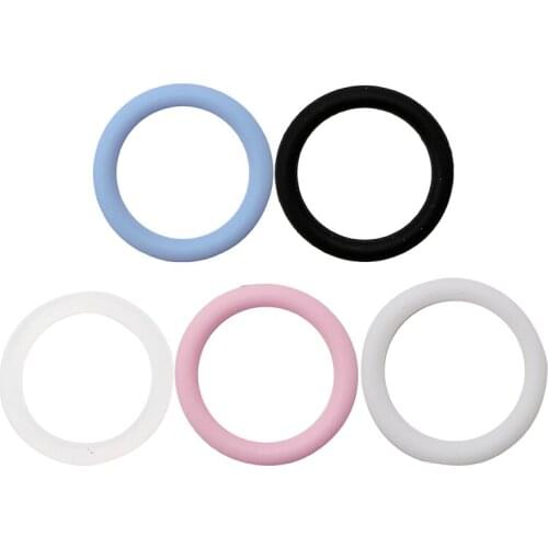 5pcs O-Rings Silicone Baby Dummy Pacifier Chain Clips Adapter Holder for MAM