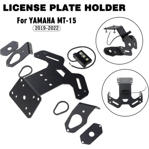 MTKRACING For MT15 MT-15 2017 2018 2019 Motorcycle Accessories Registration Plate Holder License Plate Frame